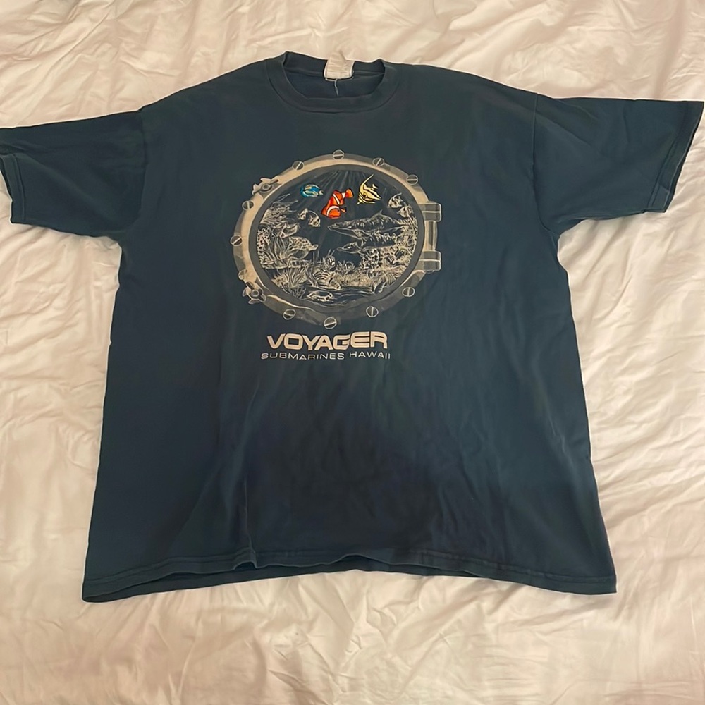 Green Heavyweight Jerzees Hawaii Graphic Tee Size: Large